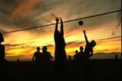 volleyball on the beach